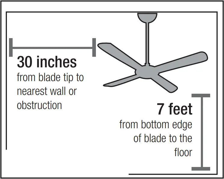 Hunter 52243 Byhalia 52 Inch Indoor Outdoor Noble Bronze Ceiling Fan - dimension