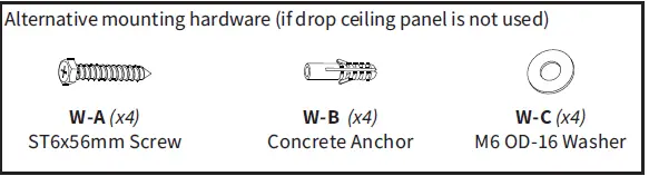 V I V O-MOUNT-VP07DP-White-Universal-Drop-Ceiling-Projector-Mount-fig- (3)