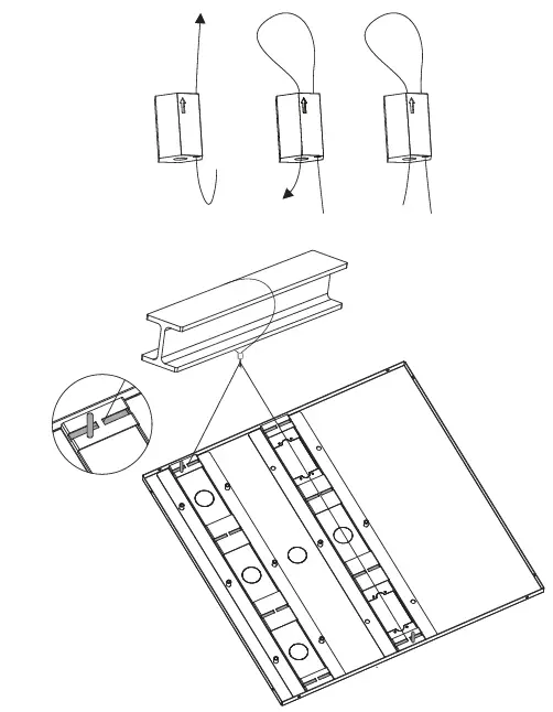 V I V O-MOUNT-VP07DP-White-Universal-Drop-Ceiling-Projector-Mount-fig- (6)