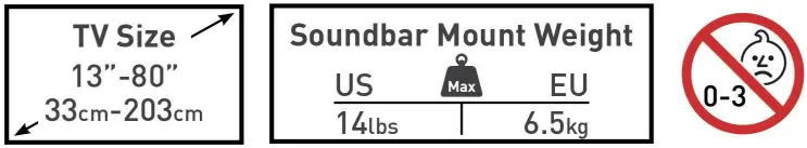 Barkan-E820.B-Universal-Soundbar-Mount-13