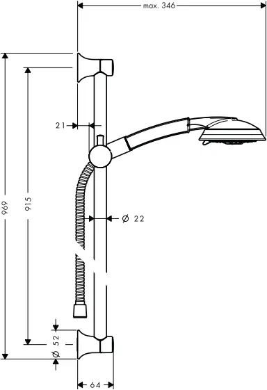 hansgrohe 27841820 - Dimensions 5