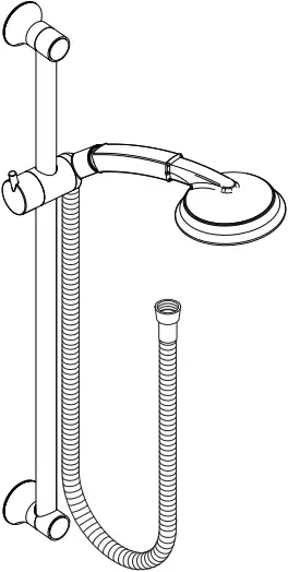 hansgrohe 27841820 Raindance C 100 AIR 3jet Unica Classic Shower Set 2