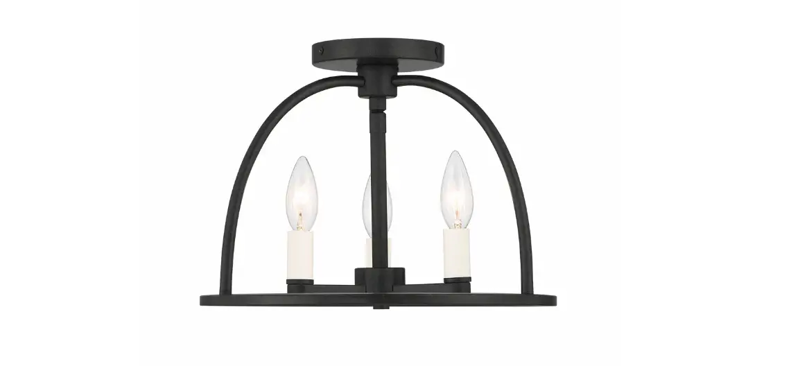 Crystorama Abb-3003-bk_ceiling Abbott Three Light Ceiling Mount Instruction Manual