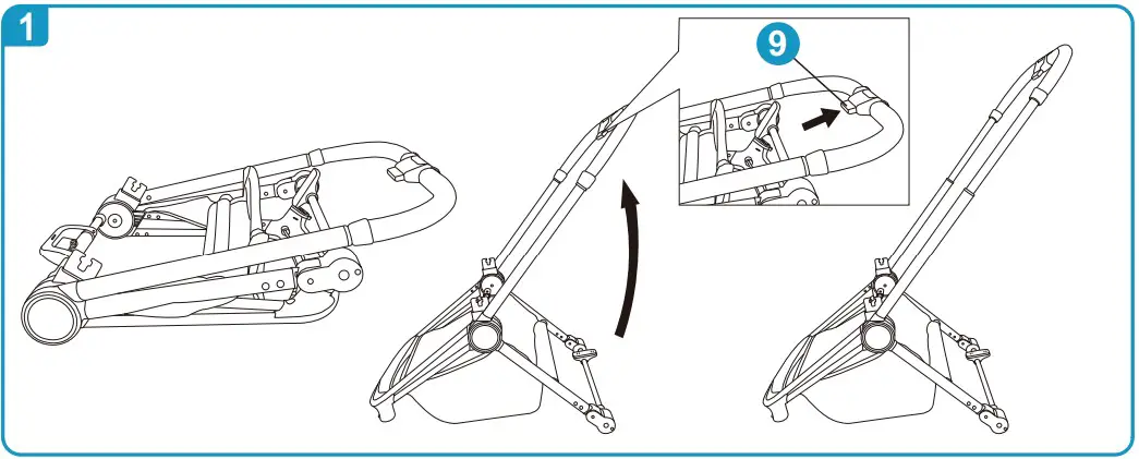 Bebe Stars 350-182 Jewel 3in1 Marble Beige - ASSEMBLY 1