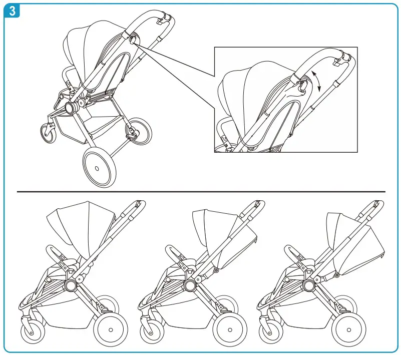 Bebe Stars 350-182 Jewel 3in1 Marble Beige - ASSEMBLY 10