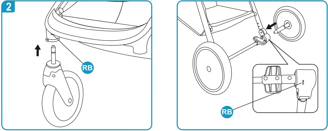 Bebe Stars 350-182 Jewel 3in1 Marble Beige - ASSEMBLY 2