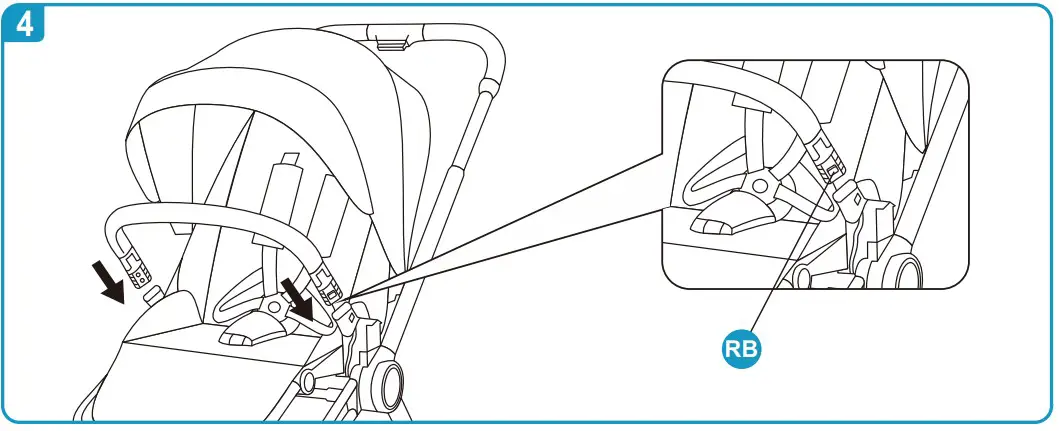 Bebe Stars 350-182 Jewel 3in1 Marble Beige - ASSEMBLY 3