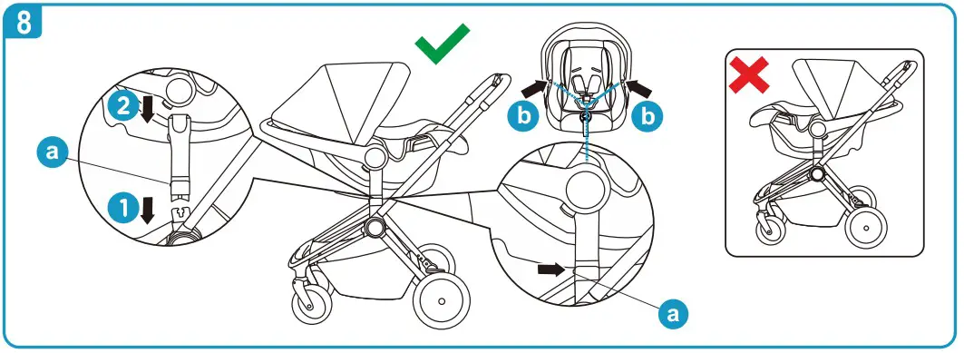 Bebe Stars 350-182 Jewel 3in1 Marble Beige - ASSEMBLY 7