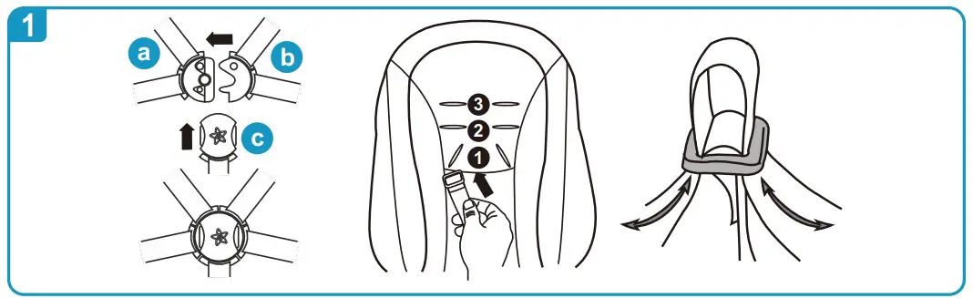 Bebe Stars 350-182 Jewel 3in1 Marble Beige - ASSEMBLY 8