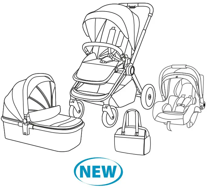 Bebe Stars 350-182 Jewel 3in1 Marble Beige