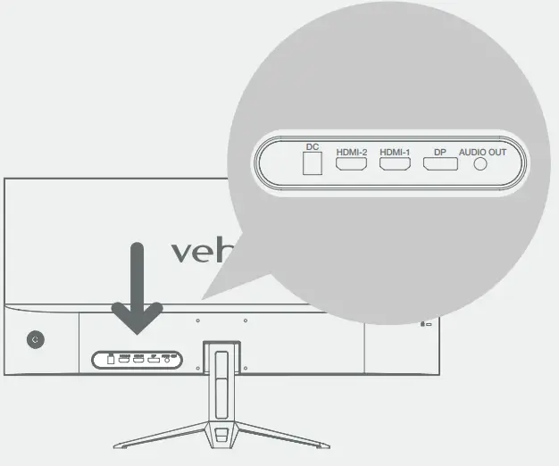 veho UW-29 Ultra-Wide Flat Slim Bezel Pro Display - MONITOR ASSEMBLY 1