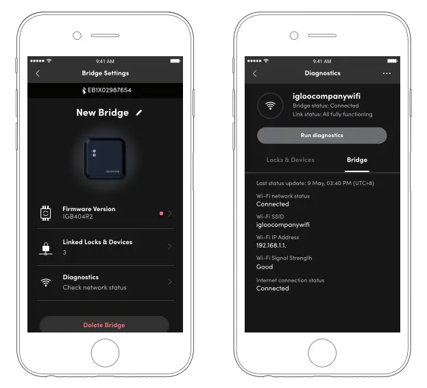 igloohome Bridge Smart Lock - Bridge Status