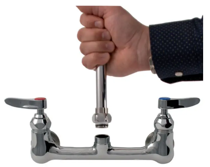 T S B-0133 Series Pre-Rinse Unit Wall Bracket - Step 4