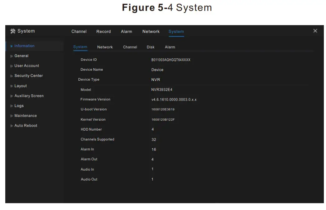 SUNELL SN NVR3932E4 J Network Video Recorder - System