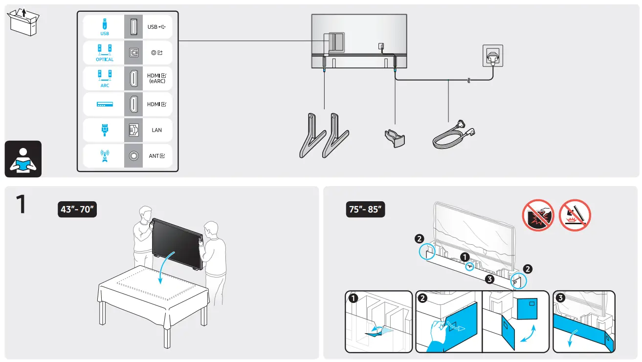 SAMSUNG QE43Q6B Smart LED Display - Figure 1