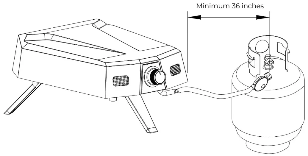 PERMA STEEL PO-40001-BK 12 Inch Countertop Gas Pizza Oven- REQUIREMENTS