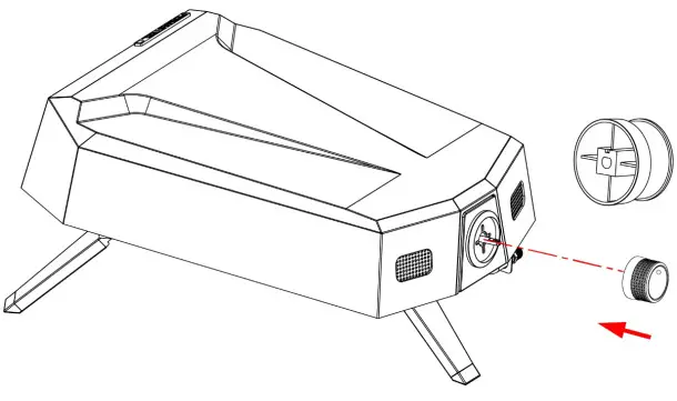 PERMA STEEL PO-40001-BK 12 Inch Countertop Gas Pizza Oven- Step 3