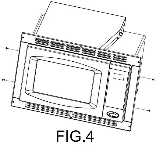 Midea EC028AD7-S1R Microwave Oven - TRIM SASH INSTALLATION