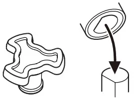Midea EC028AD7-S1R Microwave Oven - Turntable Shaft