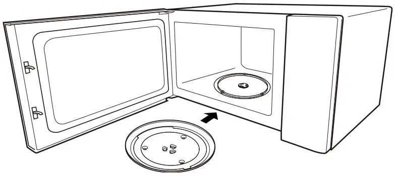 Midea EC028AD7-S1R Microwave Oven - ring assembly