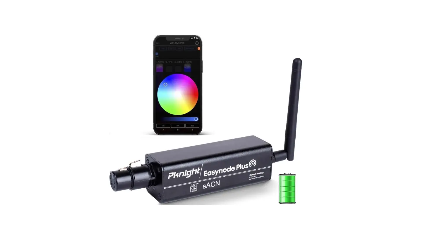 Pknight Wifi-dmx Easynode 5 Pin And 3 Pin Plug User Manual