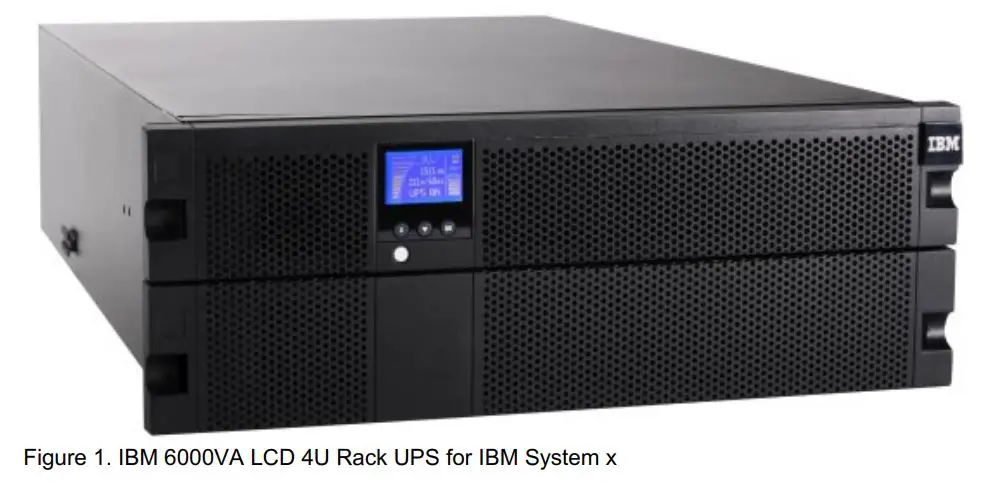 Lenovo IBM 6000VA LCD 4U Rack UPS User Guide - Figure 1