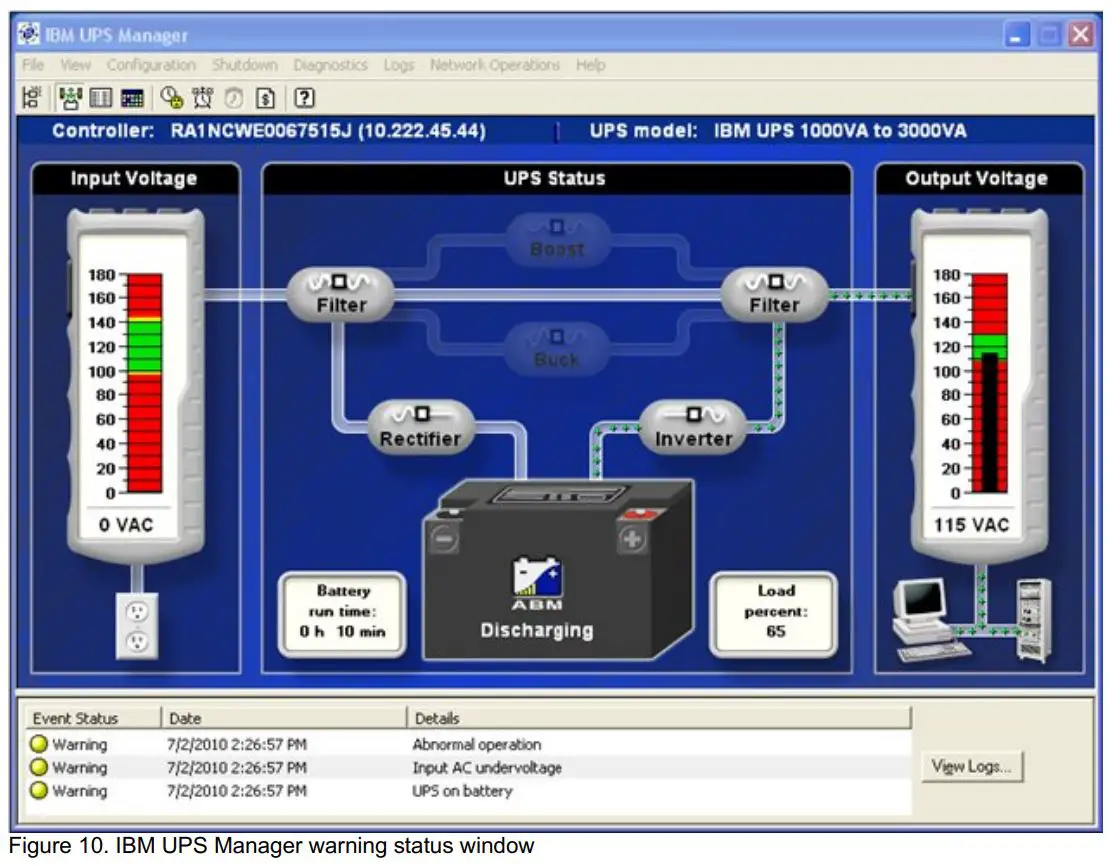 Lenovo IBM 6000VA LCD 4U Rack UPS User Guide - Figure 10