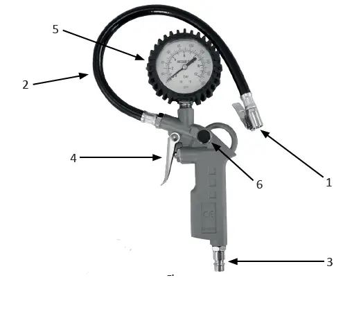 BORMANN BAT6170 Tire Air Gauge fig-1