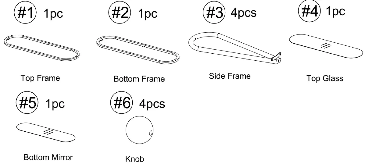 THE HOME DEPOT IDF-4133CRM-S Orrum Oval Glass Console Table-15