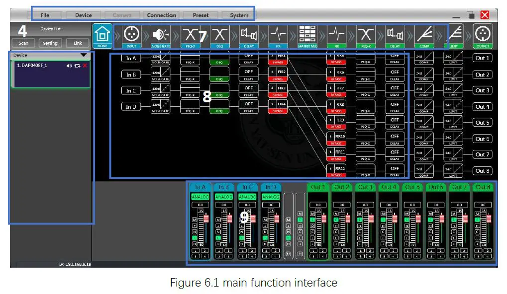 IHOS-DP408-Professional-Audio-Processor-10