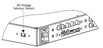 Cloud MX141M 5ch Mixer-Media Player - AC mains voltage setting