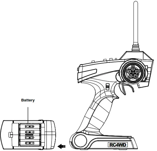 RC4WD XR3 3 Channel 2.4Ghz Transmitter Receiver Radio - Fig4