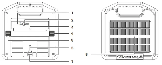 VOSS farming Sunny 800 Incl 12V AGM Rechargeable Battery - OVERVIEW