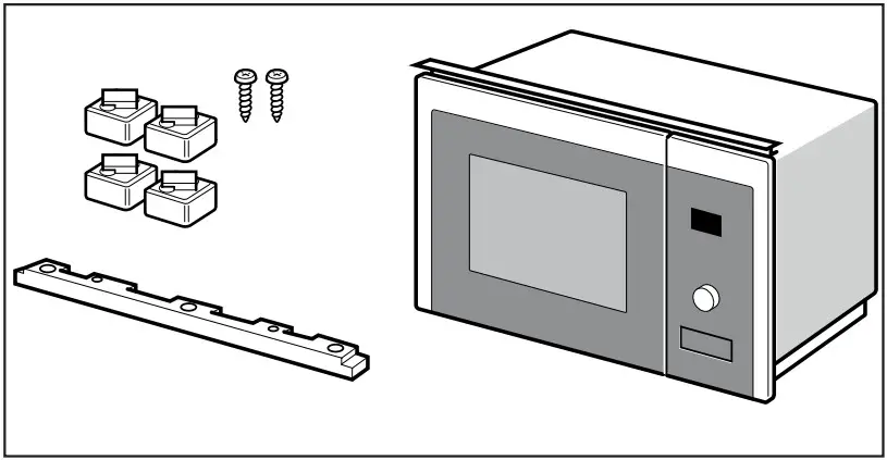 beko BMGB 20212 B Microwave Oven - hanging