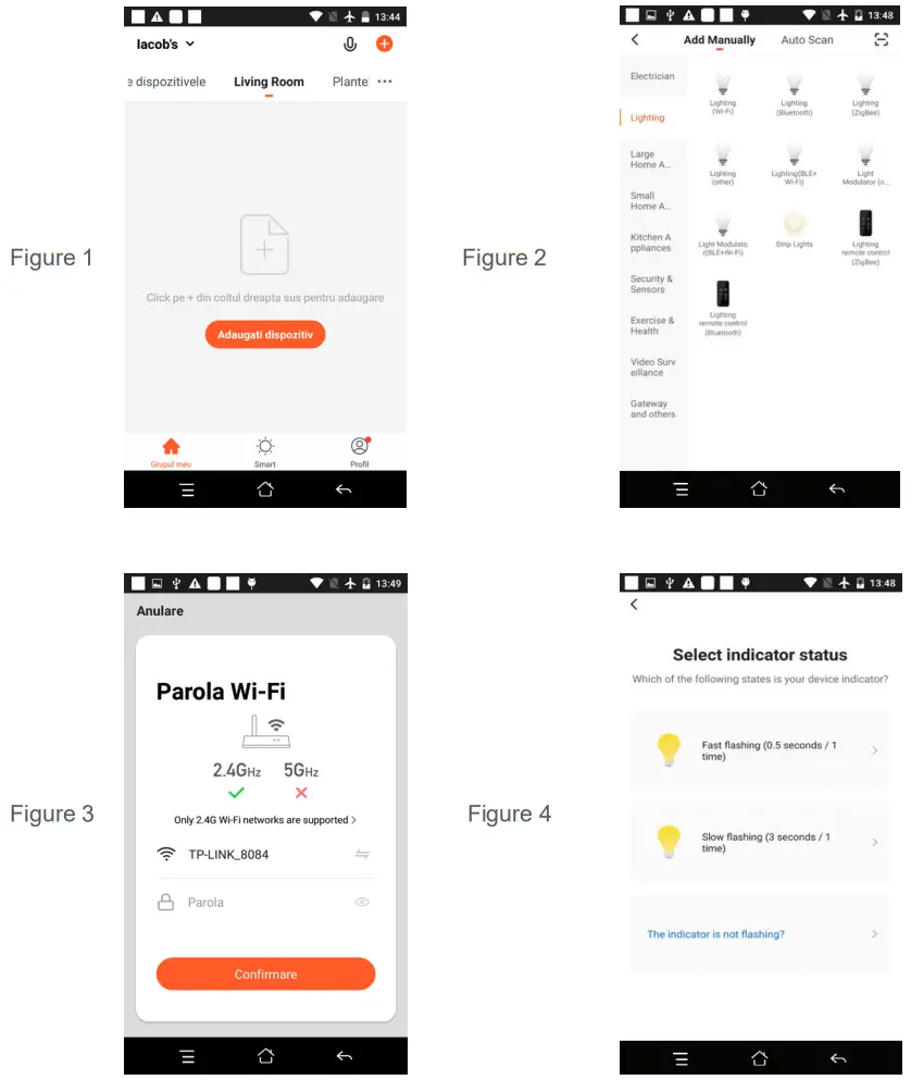 PNI SM7RGBW Wifi Light Bulb - WiFi Pairing