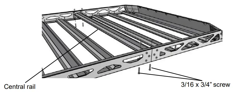 AFX MOTORSPORTS CAN006 Sport Roof Rack - Central Rail