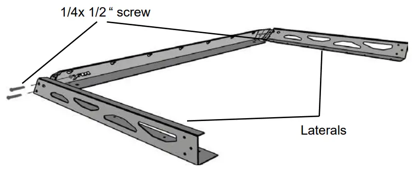 AFX MOTORSPORTS CAN006 Sport Roof Rack - Front Frame Assembly