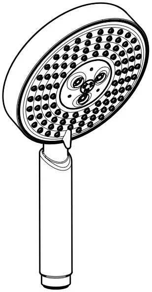 hansgrohe RAINDANCE 150 3jet EcoSmart Hand Shower DN15 - fig 2