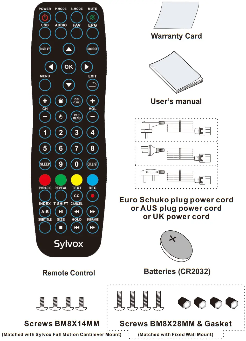 Sylvox Outdoor 55 Inch Outdoor TV - Accessories