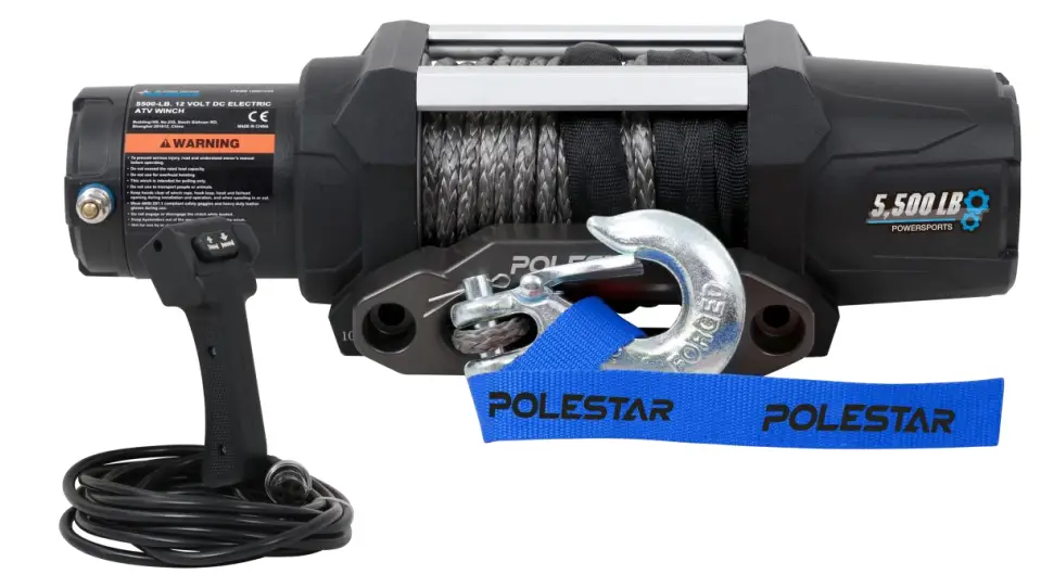 POLESTAR 10801030P 5500lb 12V DC Electric ATV, UTV Winch