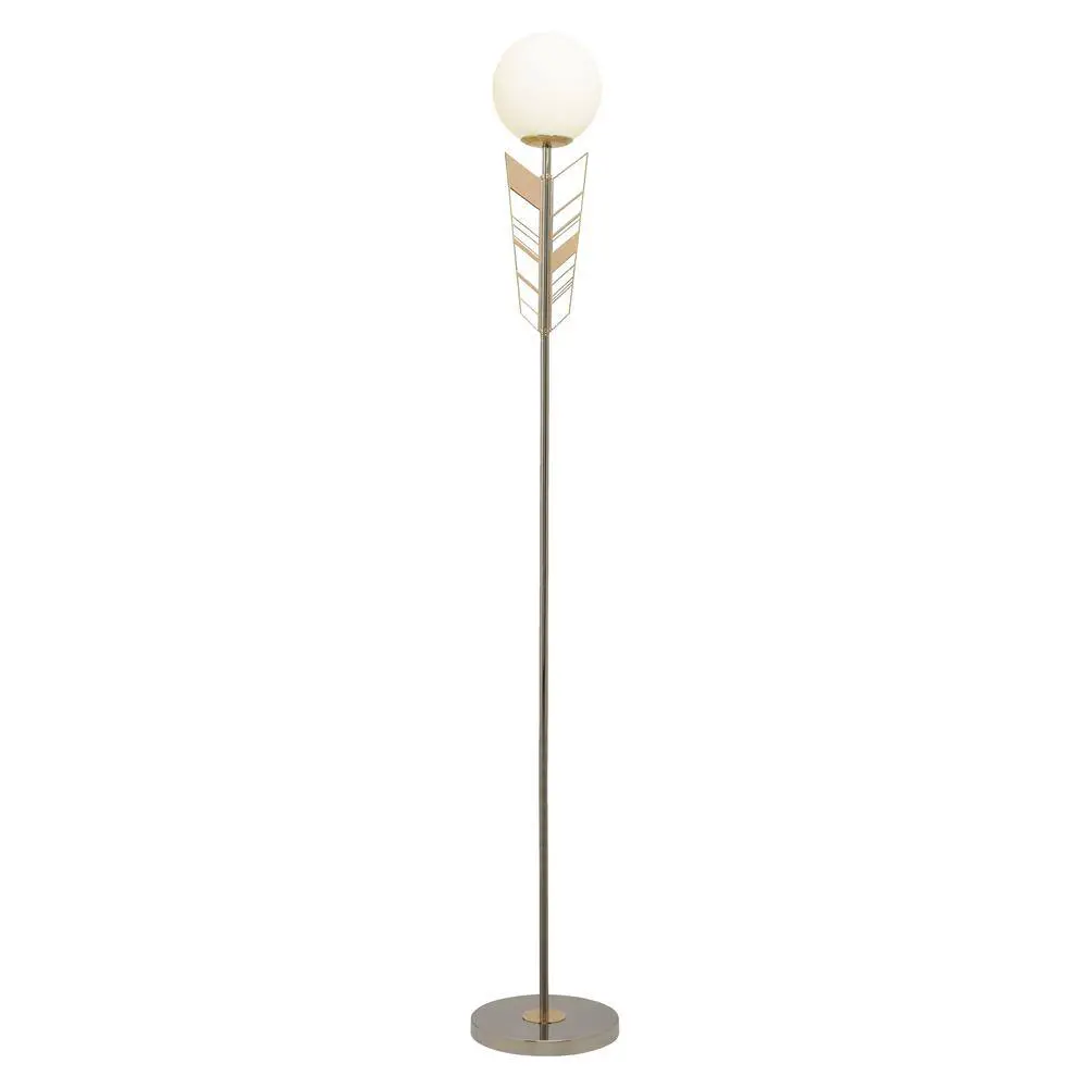 River-OF-GOODS-20701-Geralyn-65.5-Inch-Gold-and-Silver-Finish-Metal-Novelty-Floor-Lamp-with-Frosted-Globe-Shad-image