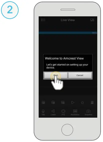 AMCREST V1.0.1 Wi-Fi Camera Initial Setup - app11