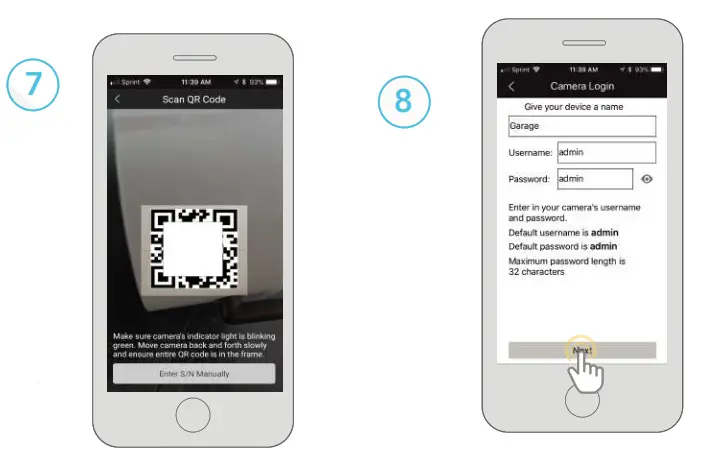AMCREST V1.0.1 Wi-Fi Camera Initial Setup - app11