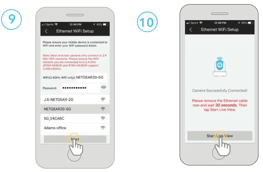 AMCREST V1.0.1 Wi-Fi Camera Initial Setup - app12