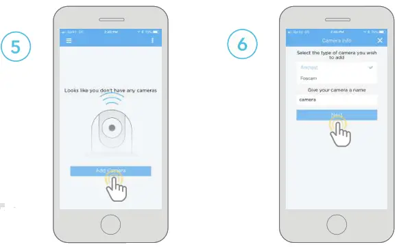 AMCREST V1.0.1 Wi-Fi Camera Initial Setup - app17