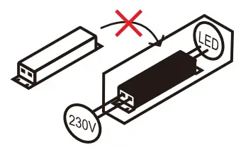 Non-replaceable control gear