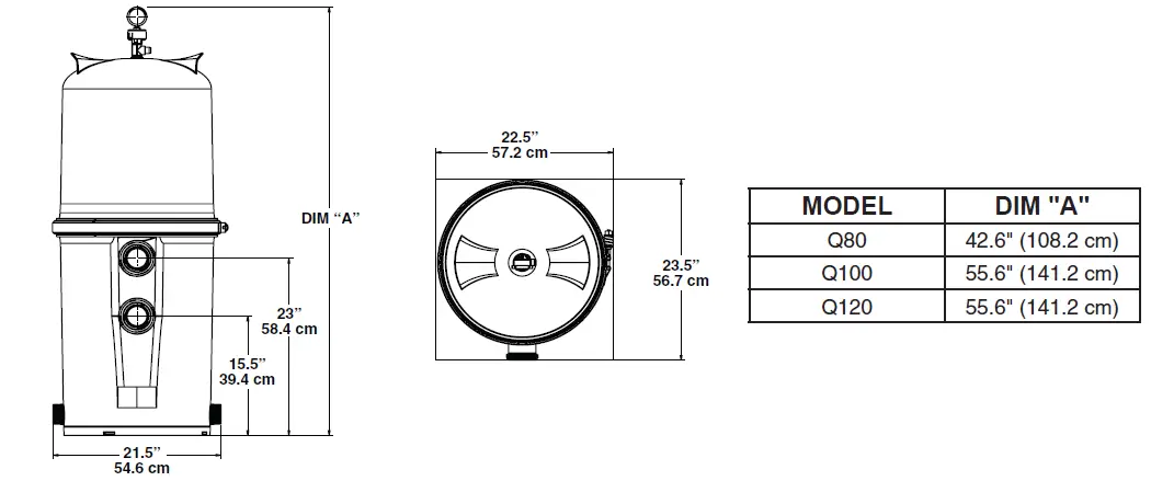 PENTAIR 188616 FullFloFX Q120 High Efficiency Cartridge DE Filter 15
