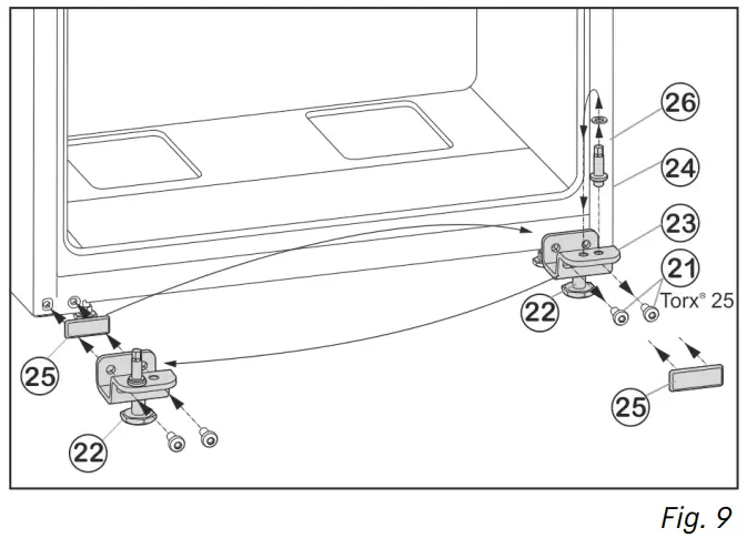 Relocating the bearing components