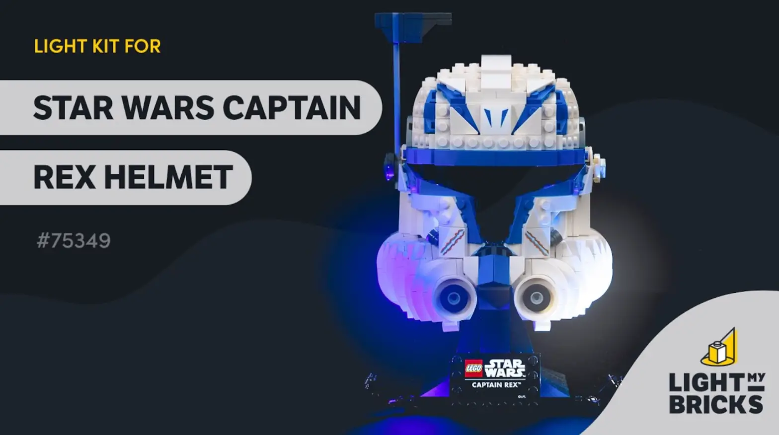 Light My Bricks 75349 Lego Star Wars Captain Rex Helmet Light Kit Installation Guide Light My Bricks 75349 Lego Star Wars Captain Rex Helmet Light Kit Installation Guide