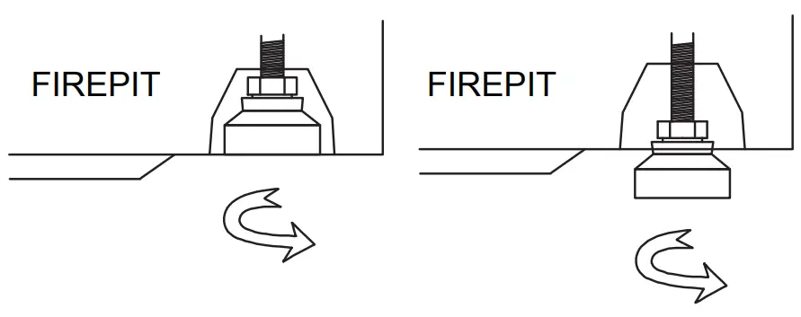 ELEMENTI OFG411LP Capertee Sandstone Fire Table - Adjustable